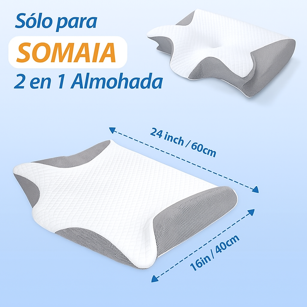 Somaia Funda de Almohada Cervical Viscolástica