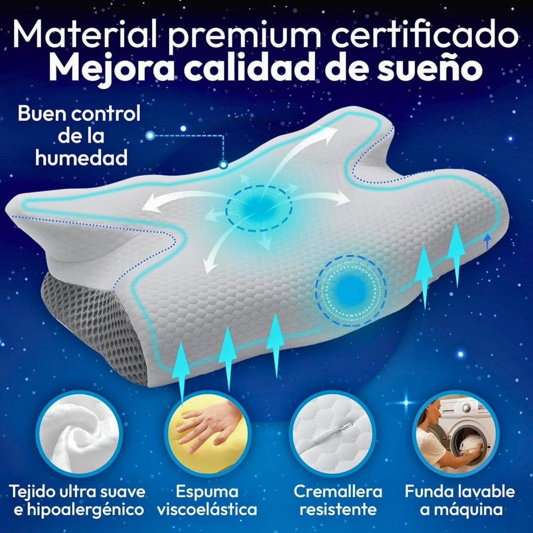 Almohada Cervical Viscoelástica Sueño Profundo