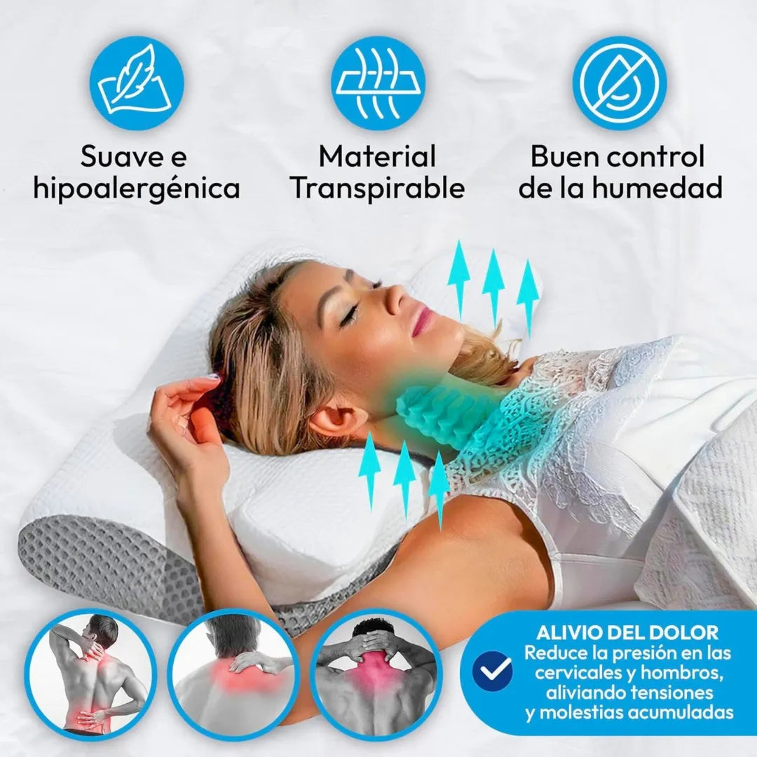 SomaiaSleep™ Almohada Cervical + Funda Gratis