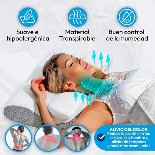 SomaiaSleep™ Almohada Cervical + Funda Gratis
