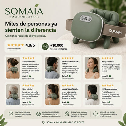 Somaia Masajeador de Cuello y Espalda 4D